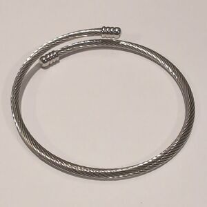 Silver Pandora Style Charm Bangle Bracelet‎